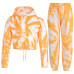 Kids Tie Dye Tracksuit Gym Cropped Hoodie Sweatpants Cord Set Girls Age 5-13