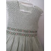 P37 Girls size 5 Hand Smocked Green and White Check Strasburg Dress