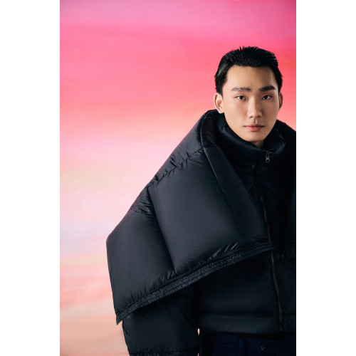 【DUGARCO】 Cold-proof down shawl style jacket